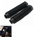 Rubber Gators Front Fork Cover Gaiters Boots 2pcs Universal Motorcycle