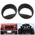 Bezel Style Headlight Jeep Wrangler JK Matte Black Angry Bird