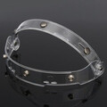 Buckles Flip Up Clear Lens Open Face Helmet 1PC Motorcycle Shield Visor