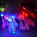 Droplets Water String Light Decoration Led Christmas Ac 110-220v 20leds Rgb