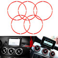Mercedes Benz CLA Red Air Vent Outlet 5pcs Ring