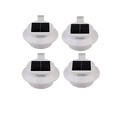 Light Wall Lamp Cool Solar Powered Garden Led Warm White Waterproof Black 3w