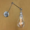 Glass Wall Lamp Chrome Retro Telescopic