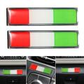 Aluminum Italy Flag Pair Emblem Decal Decoration Badge Car Sticker