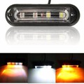 Truck Flashing LED Waterproof Car Light Amber Flash Emergency Strobe White DRL