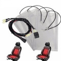 Seats 4pcs 12V Switch Hi-Lo Adjustable Pad Carbon Fiber Universal Car Seat Heated