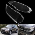 Headlight X5 E70 2Pcs Clear Lampshade Lens BMW Plastic