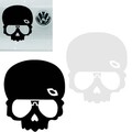 Skull Demon 14*14cm Skeleton Motorcycle Wind Shield Reflective Car Sticker Decal