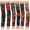 Nylon Stretchy Party Arm Stockings Temporary Tattoo Sleeves Styles Mix