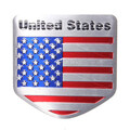 Metal Car Decal Sticker USA Flag Auto Badge Emblem