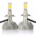 Driver Pair White 6000K 40W LED Car Headlight 3000LM H1 H3 H4 H7