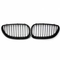 M5 E60 E61 Black Front Sport Pair Wide Kidney Grille Grill for BMW
