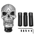 Skull Shifter Universal Manual Car Gear Stick knob Silver Shift Lever