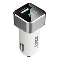 Universal USB Car Charger Smartphone Monitor 2.1A iPad Auto Cigarette Voltage