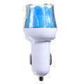 Light Electronics 2A USB Charging Cable Dual USB Port Car Charger Rose LED