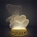 100 Effect Heart 3d Cute Table Light Wholesale Bear Led