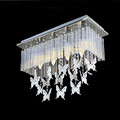 Crystal Pendant Butterfly Bedroom Luxury Modern