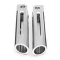 Foot Peg Edge Cut Chrome Deep Harley Touring Footrest Sportster Dyna Softail