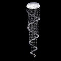 50cm Led K9 Ceiling Clear Silver Chandelier Lighting Lights