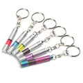 Bright Car Static Eliminator Anti Static Keychain Copper Plating Tube LED Neon Chrome