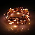 5m 100-240v Led Warm White String Fairy Light Set Copper Wire