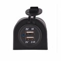 Socket 5V 3.1A Car Dual USB Charger Cigarette Lighter Adapter