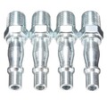 Line Hose 14mm 4pcs Thread Male Quick Release Connector Air HEX Fitting 4inch