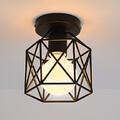 Fixture Flush Mount Ceiling Lamp Mini Loft Vintage Game Room