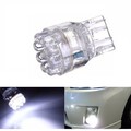 White T20 7443 9 LED Brake Turn Signal Rear Light Bulb Lamp DC 12V