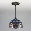 25w Pendant Light Bedroom Tiffany Vintage Painting Feature For Mini Style Metal Entry
