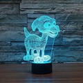 Led Night Lamp 3d Usb Lovely Dog Touch Power Desk Lamp 100