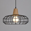 Industrial Wooden Single Head Decorate Metal Indoor Style