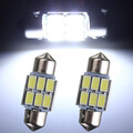 6 SMD Light Bulb Festoon Dome Map Interior LED 5630 31MM