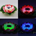 Garden Night Lamp Solar Powered Pool Color Changing Lotus Floating Flower