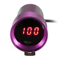 Oil Pressure Gauge Digital Red 37mm LED Micro Sensor Smoke Lens Bar