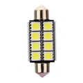 SMD 5050 LED 12V Pure White Light Bulb Canbus Roof 2mm Festoon Dome