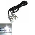 12V Motorcycle SMD White 1Pair LED License Plate Light Lamp Bulb