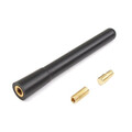 Black Short AM FM Fit Car Truck Inch Universal Screw-On Mast Antenna Aerial