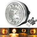 Bracket 8 Inch LED Turn Signal Indicators Motorcycle Headlight