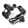 USB Cigarette Lighter Charger Socket 12V Dual Waterproof Motorcycle