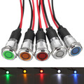 12V Panel Dash Boat Metal Indicator 12mm LED Lamp Warning Light