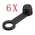 Dust 6pcs Cover Black Nipple Grease Bleed Cap Motorcycle Rubber Brake