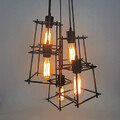 5 Heads Fixture Pendant Lights Living Room Vintage Restaurant