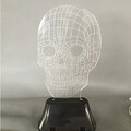 Colorful Table Lamp Led Decoration Usb 3d Skull
