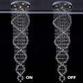 100 Crystal Chandelier Lighting Fixture Double Design Indoor