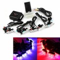 Daytime Running Light Car Flashing Wireless Controller LED Strobe Light Grille Converted