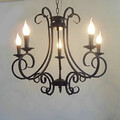 Kitchen Bedroom Dining Room Traditional/classic Painting Metal Max 40w Chandeliers