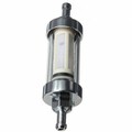 10mm Finish Petrol Diesel Fuel Filter Inline Chrome