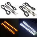 Pair 12V Motorcycle Turn Signal 9LED Running Marker Indicator Blinker Light