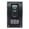 12V LED Voltmeter Boat Dual digital Test DPDT Rocker Switch Panel Marine Battery